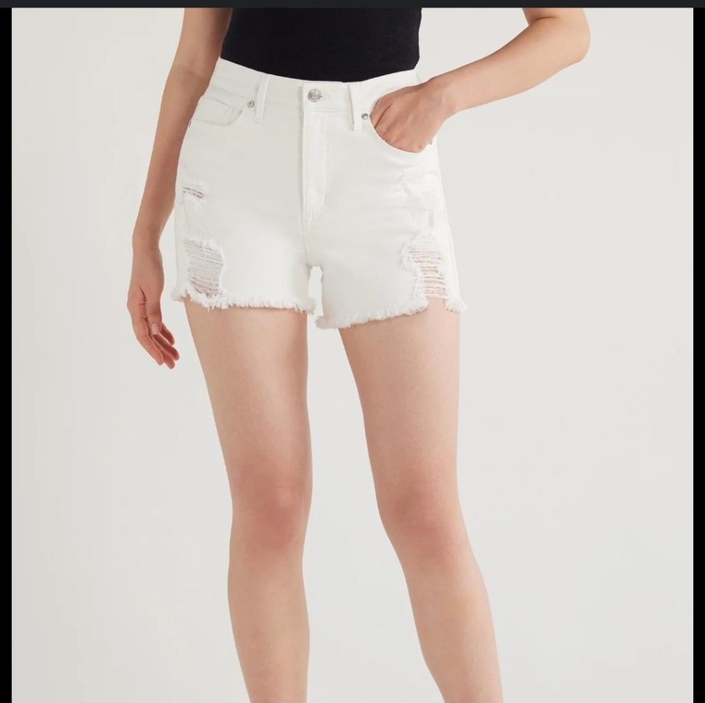 Scoop Womens Retro Boyfriend High Rise Short